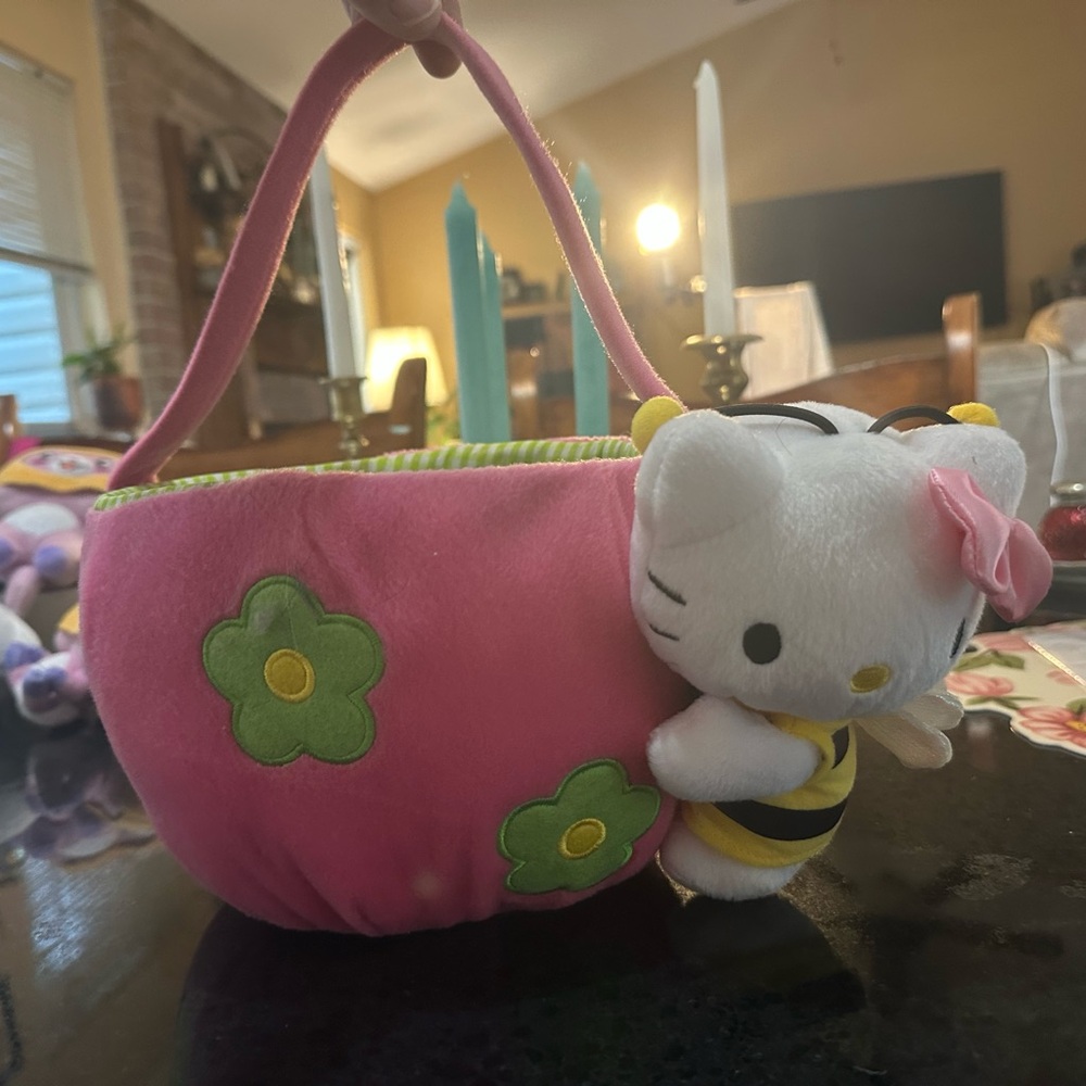 Sanrio Hello Kitty plush basket
